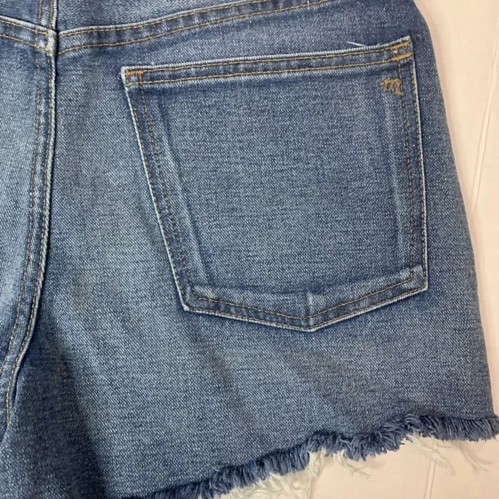 NWT Madewell Women’s The Perfect Jean Shorts Size W 26 Raw Hem High Waist - Picture 8 of 8